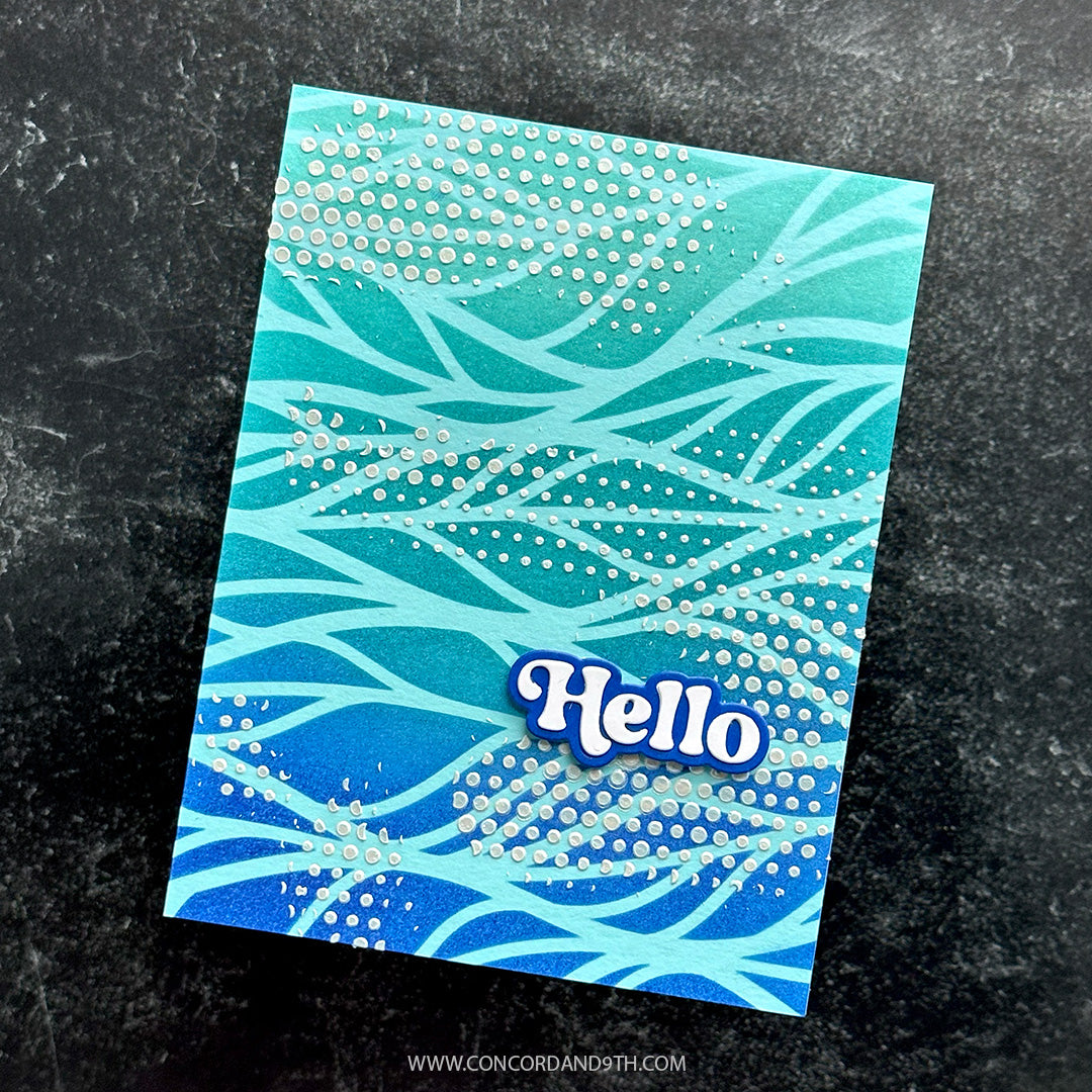 Concord & 9th KW Halftone Texture Stencil Pack