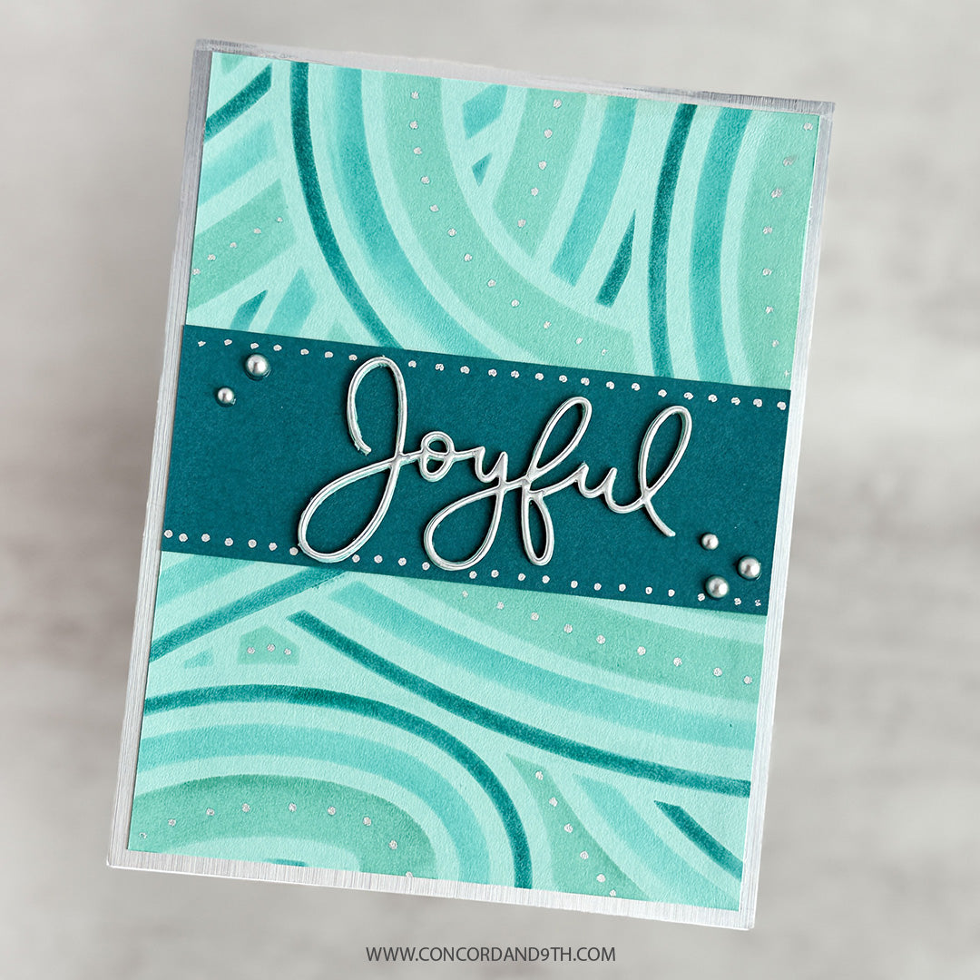 Concord & 9th KW Peppermint Stripes Stencil Pack (6 qty; 6 x 9)