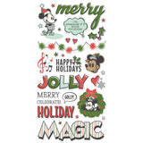Simple Stories Say Cheese Classic Mouse Christmas - Foam Stickers