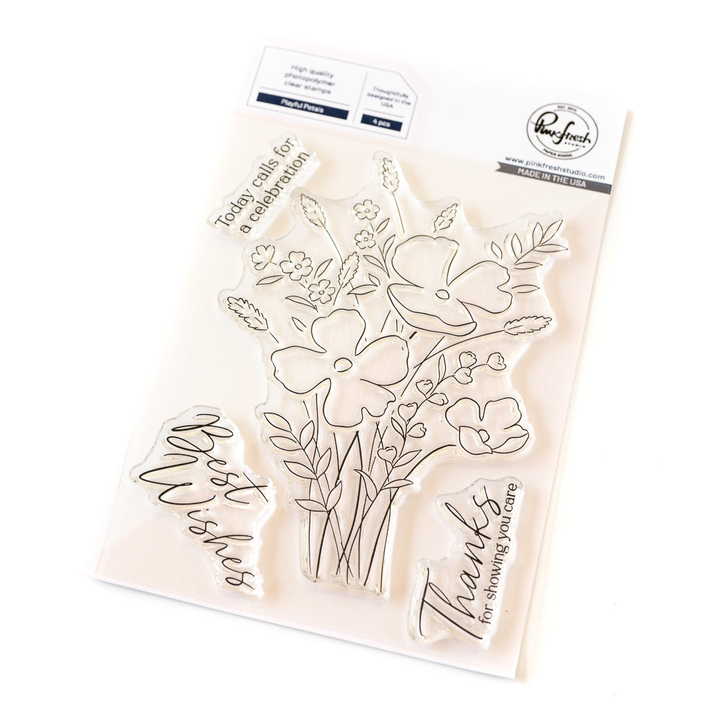 Pinkfresh Studio Playful Petals stamp