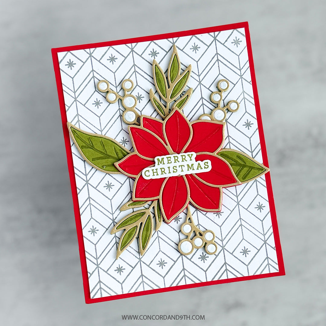Concord & 9th KW Poinsettia Inlay Dies