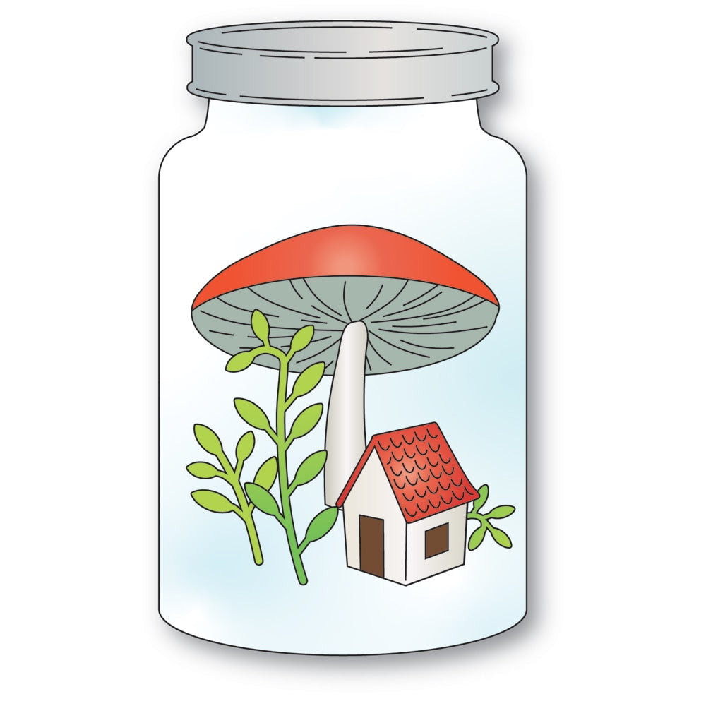 Poppy Stamps 2648 Cottage Terrarium craft die