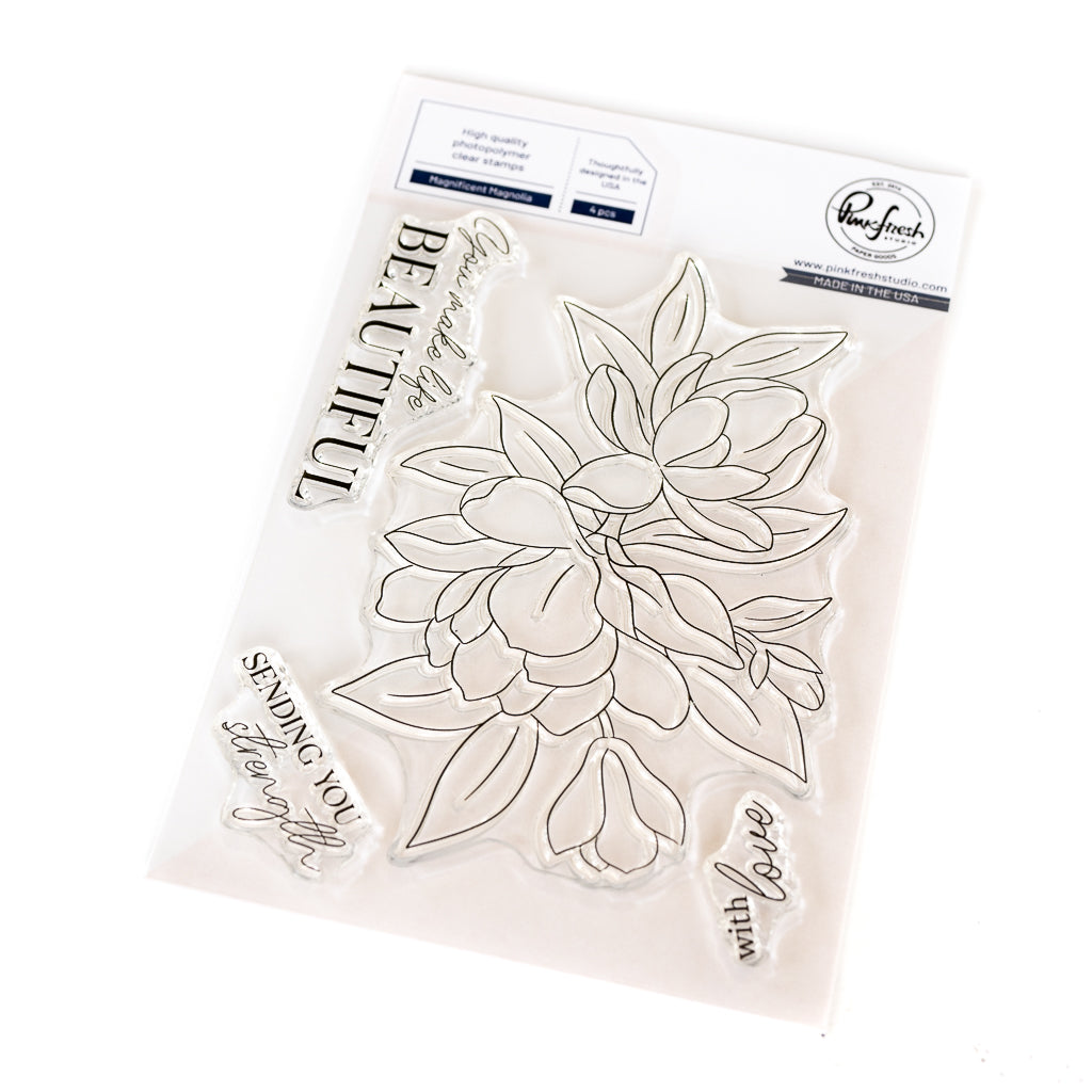 Pinkfresh Studio Magnificent Magnolia stamp