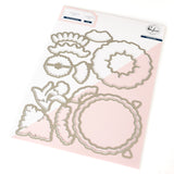 Pinkfresh Studio Floral Kaleidoscope stencil/ stamp/ die Bundle