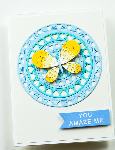 Poppy Stamps 2688 Nordic Heart Pattern Rings craft die