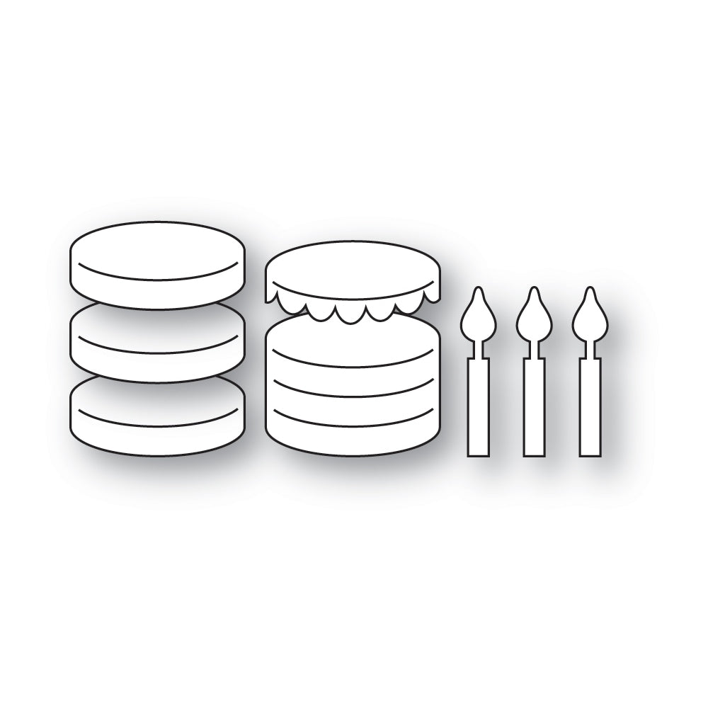 Poppy Stamps 2696 – Layer Cakes Craft Die