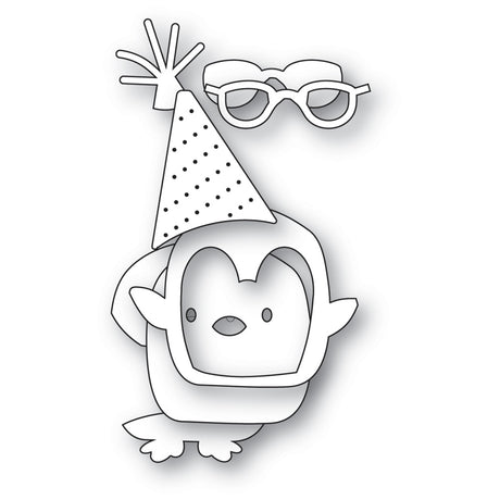Poppy Stamps 2700 – Fancy Party Penguin Craft Die