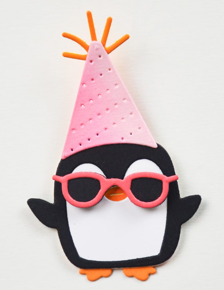 Poppy Stamps 2700 – Fancy Party Penguin Craft Die