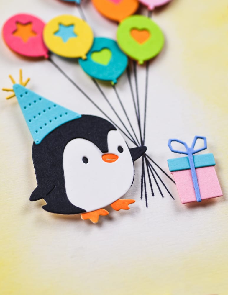 Poppy Stamps 2701 – Birthday Penguin Craft Die