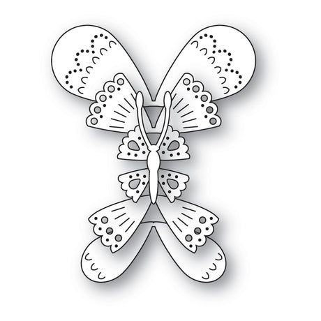 Poppy Stamps 2709 Nordic Belle Butterfly craft die