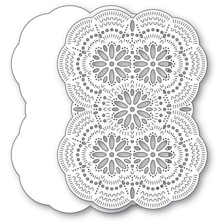 Poppy Stamps 2727 Nordic Floral Burst Background craft die