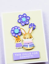 Poppy Stamps 2731 Nordic Happy Bunny craft die