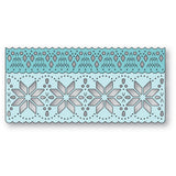 Poppy Stamps 2739 Nordic Snowflake Border Set craft die