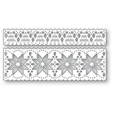 Poppy Stamps 2739 Nordic Snowflake Border Set craft die