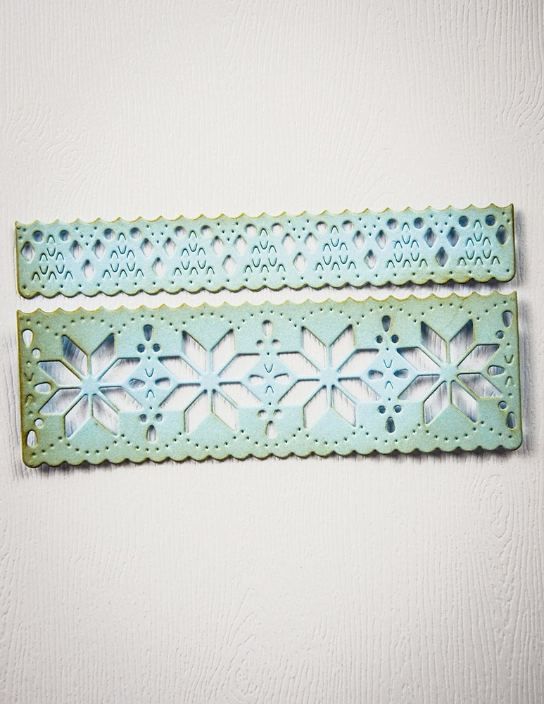 Poppy Stamps 2739 Nordic Snowflake Border Set craft die