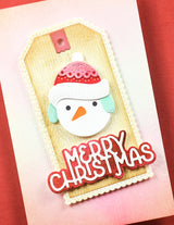 Poppy Stamps 2742 Nordic Chilly Snowman craft die