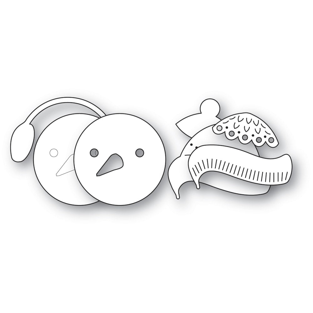 Poppy Stamps 2742 Nordic Chilly Snowman craft die