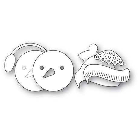 Poppy Stamps 2742 Nordic Chilly Snowman craft die