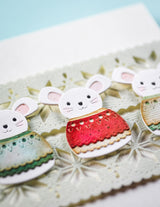 Poppy Stamps 2743 Nordic Merry Mouse craft die
