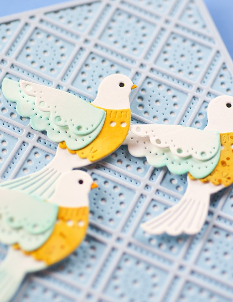 Poppy Stamps 2747 Nordic Serene Dove craft die