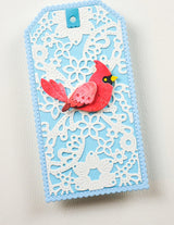 Poppy Stamps 2754 Nordic Resting Cardinal craft die