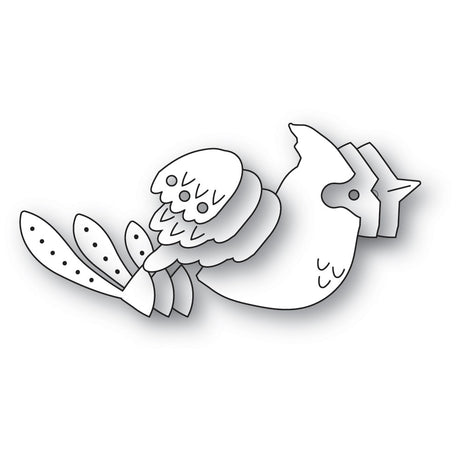 Poppy Stamps 2754 Nordic Resting Cardinal craft die