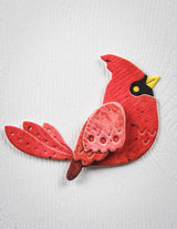Poppy Stamps 2754 Nordic Resting Cardinal craft die