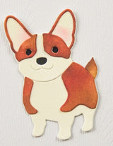 Poppy Stamps 2756 Happy Corgi craft die
