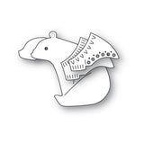 Poppy Stamps 2758 Nordic Sitting Bear craft die