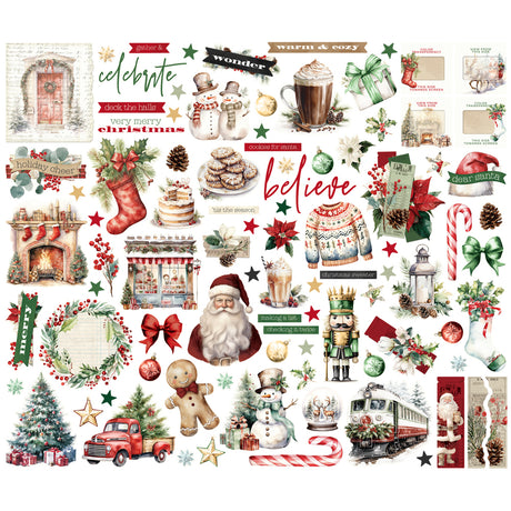 Simple Stories Simple Vintage Old-Fashioned Christmas Bits & Pieces 27626