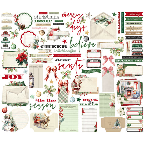 Simple Stories Simple Vintage Old-Fashioned Christmas Journal Bits & Pieces 27627