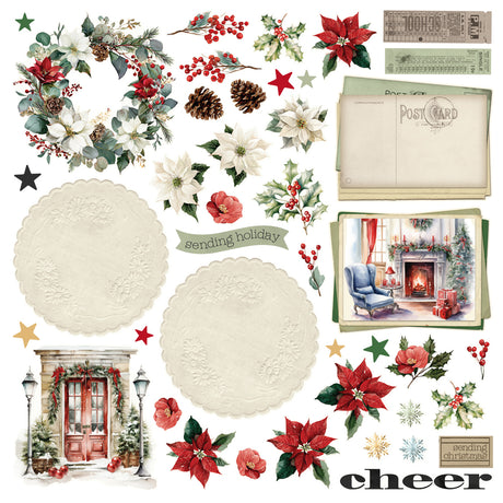 Simple Stories Simple Vintage Old-Fashioned Christmas Simple Cards Card Kit 27635