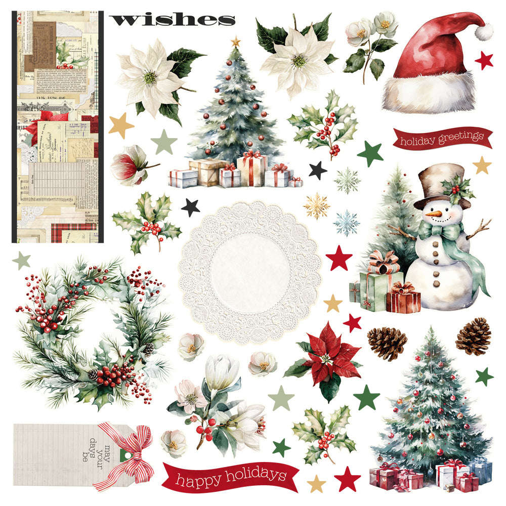 Simple Stories Simple Vintage Old-Fashioned Christmas Simple Cards Card Kit 27635
