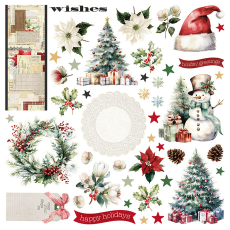 Simple Stories Simple Vintage Old-Fashioned Christmas Simple Cards Card Kit 27635