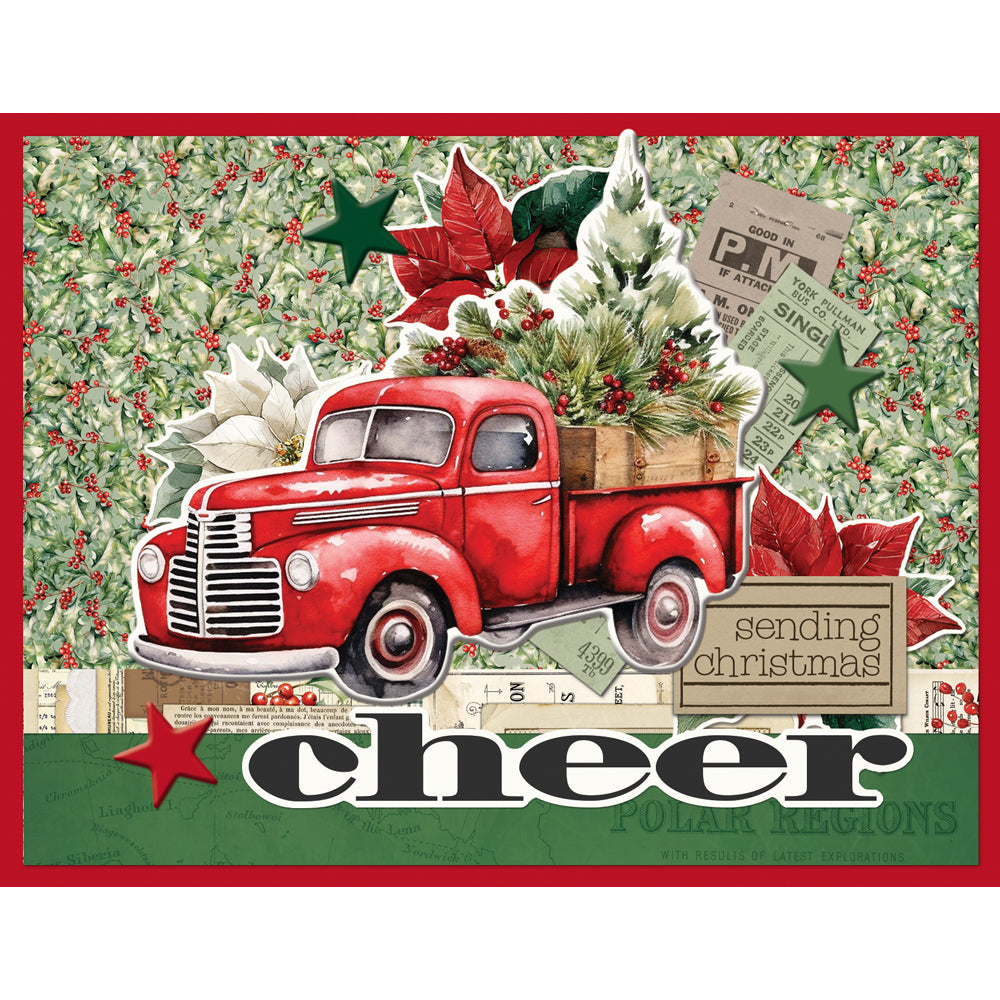 Simple Stories Simple Vintage Old-Fashioned Christmas Simple Cards Card Kit 27635