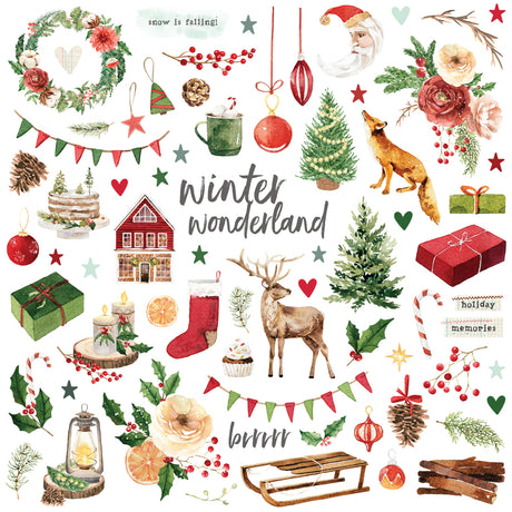 Simple Stories Simple Vintage Evergreen Memories Chipboard Pieces 27825