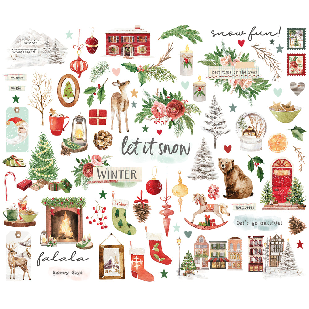 Simple Stories Simple Vintage Evergreen Memories Bits & Pieces 27826