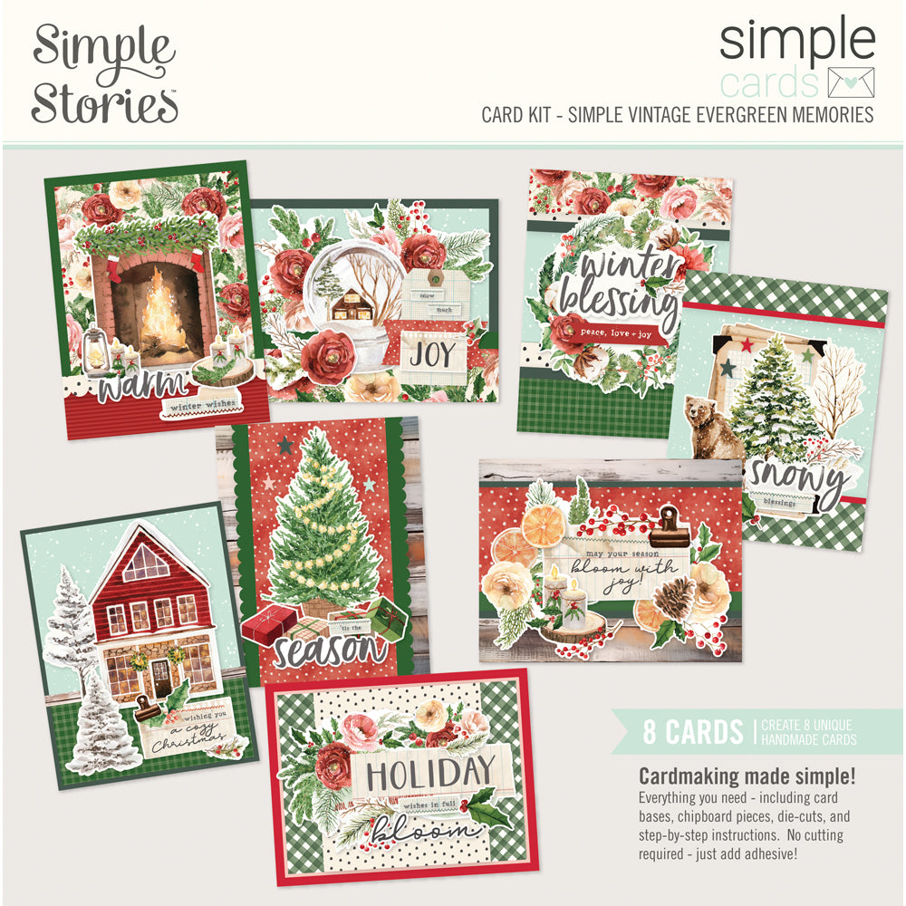 Simple Stories Simple Vintage Evergreen Memories Simple Cards Card Kit 27835