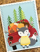 Poppy Stamps Nordic Waving Fox Craft Die - 2786