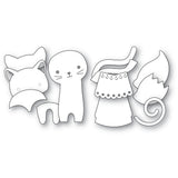 Poppy Stamps Nordic Waving Fox Craft Die - 2786