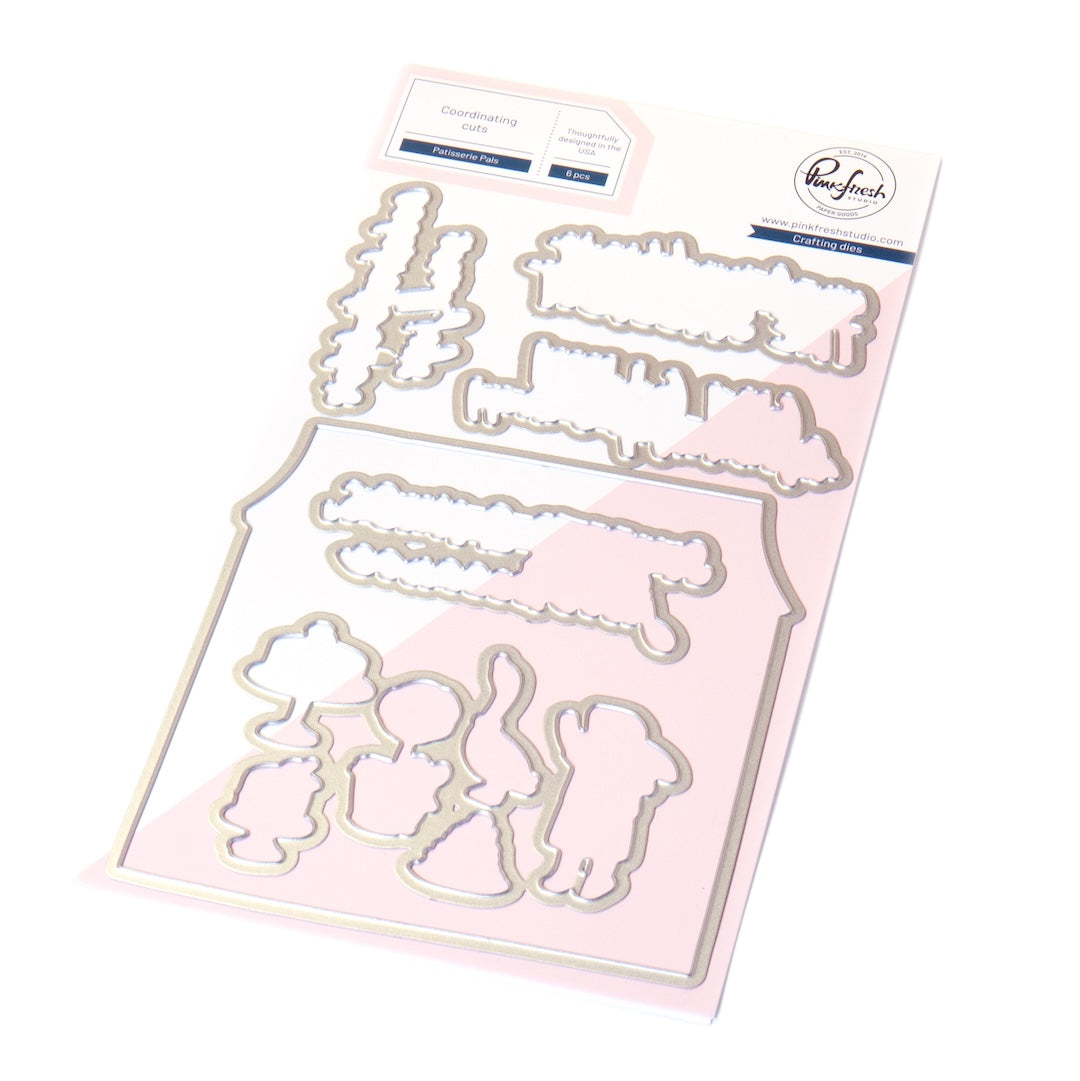 Pinkfresh Studio Patisserie Pals stencil/stamp/die Bundle