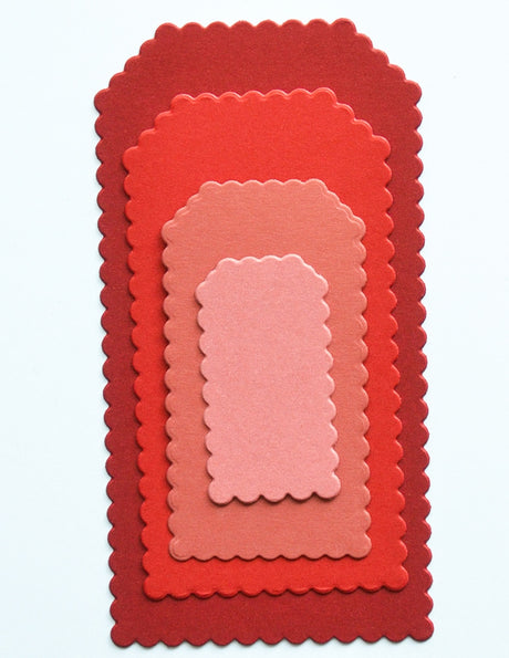 Poppy Stamps Scalloped Framer Tags Craft Die - 2791