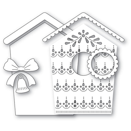 Poppy Stamps Nordic Birdhouse Craft Die - 2802