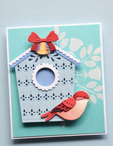 Poppy Stamps Nordic Valley Bird Craft Die - 2804
