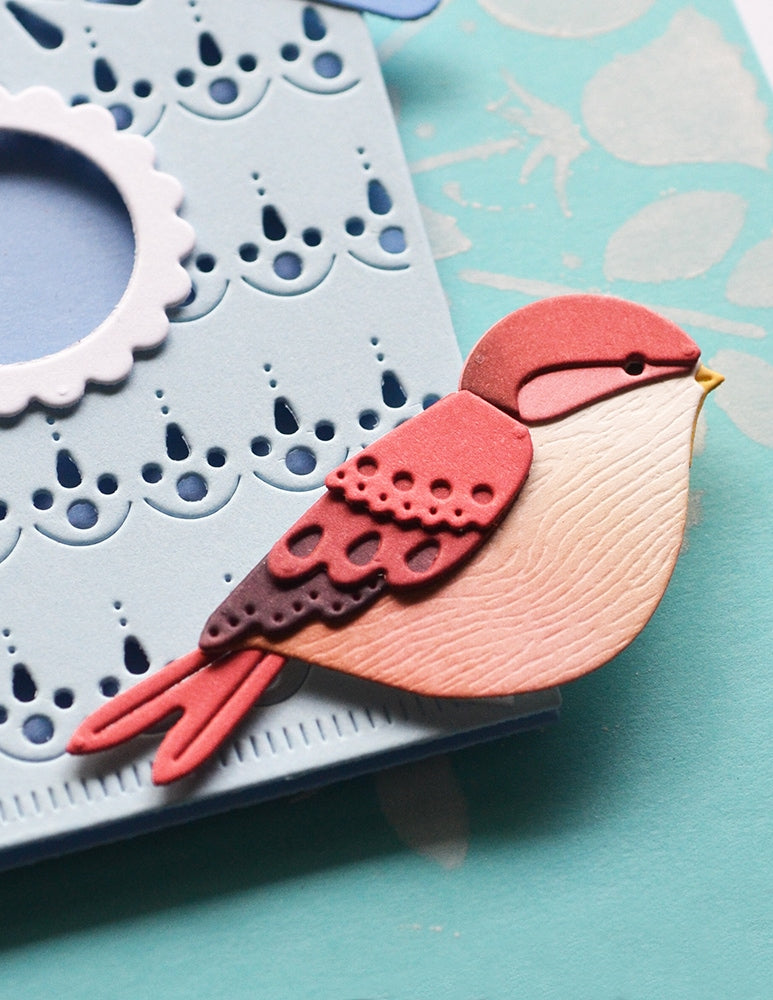 Poppy Stamps Nordic Valley Bird Craft Die - 2804