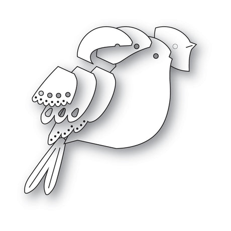 Poppy Stamps Nordic Valley Bird Craft Die - 2804