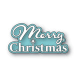 Poppy Stamps Merry Christmas Fluffy Script Craft Die - 2806