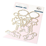 Pinkfresh Studio Blushing Blooms stamp/ Stencil / Die Bundle