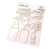 Pinkfresh Studio Sippable Scenes stamp/ Stencil / Die Bundle