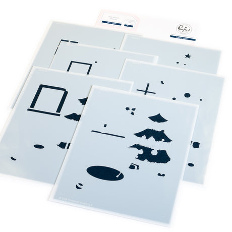 Pinkfresh Studio Merry Melodies stamp/ Die/ Stencil Bundle